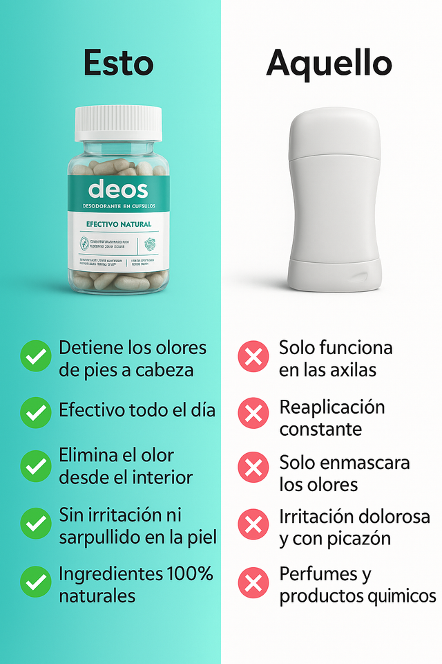 DEOS Suplemento desodorante interno